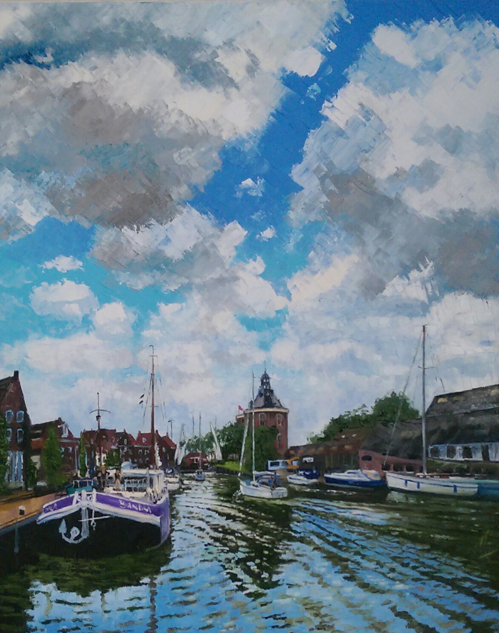 Marcel de Jong is gastexposant bij de nieuwe expositie van Onopgemerkte Schatten en toont zijn schilderijen. (Foto: aangeleverd)