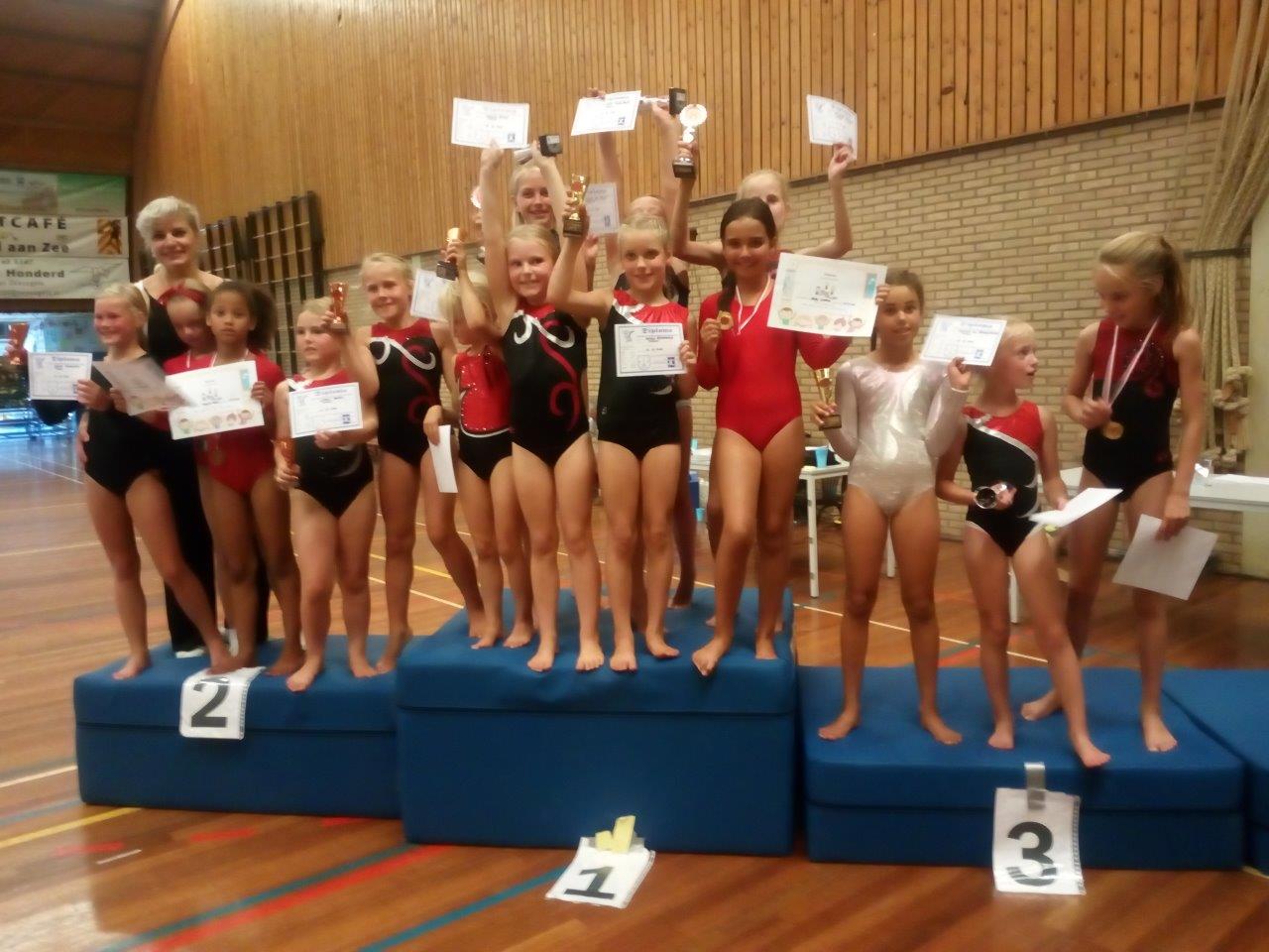 De onderlinge wedstrijden tussen de jeugdleden van Achillis werd een spannende aangelegenheid. (Foto: aangeleverd).