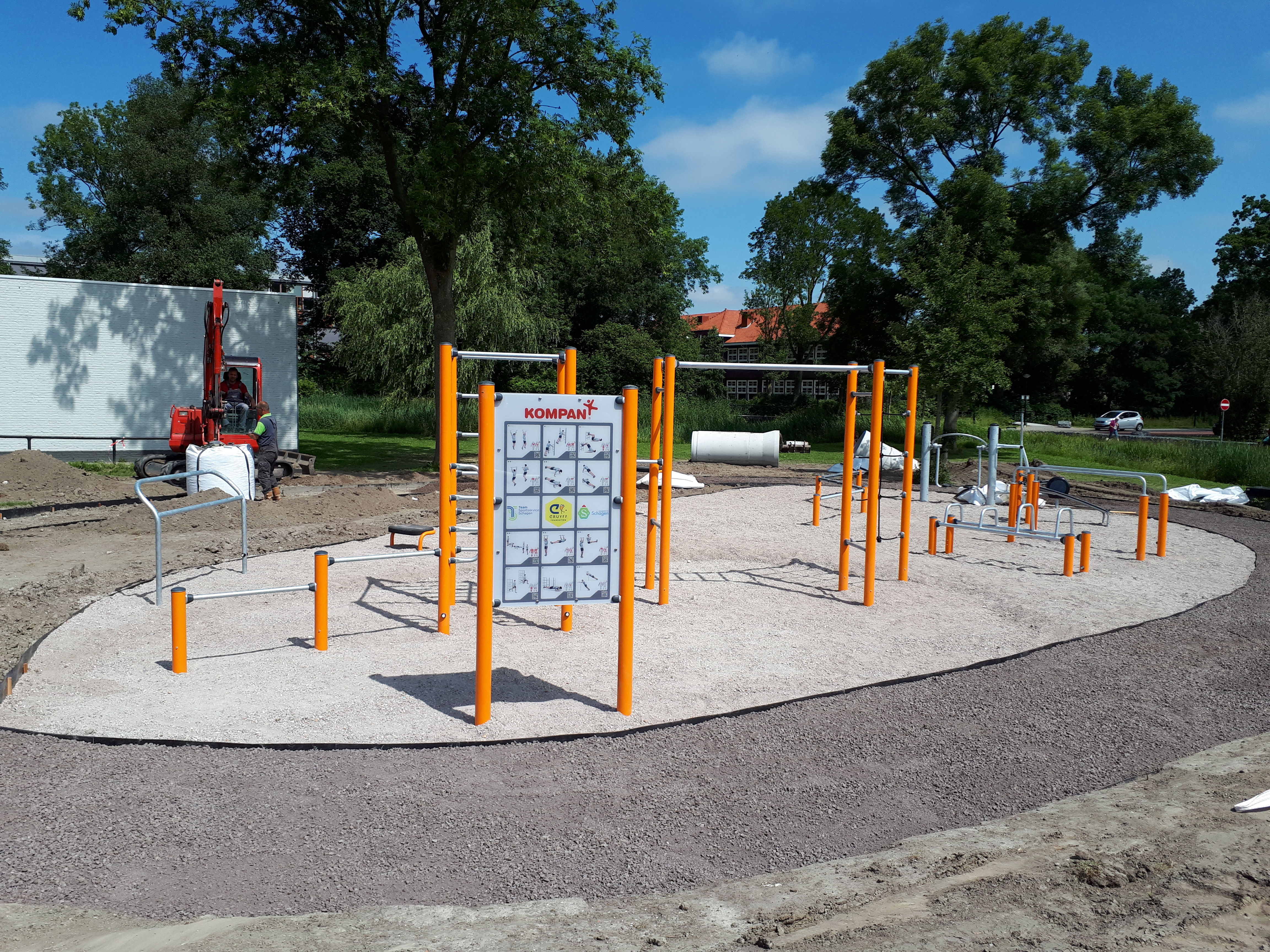 Het nieuwe beweegplein bevindt bij het Cruyff Court. (Foto: Team Sportservice Schagen).