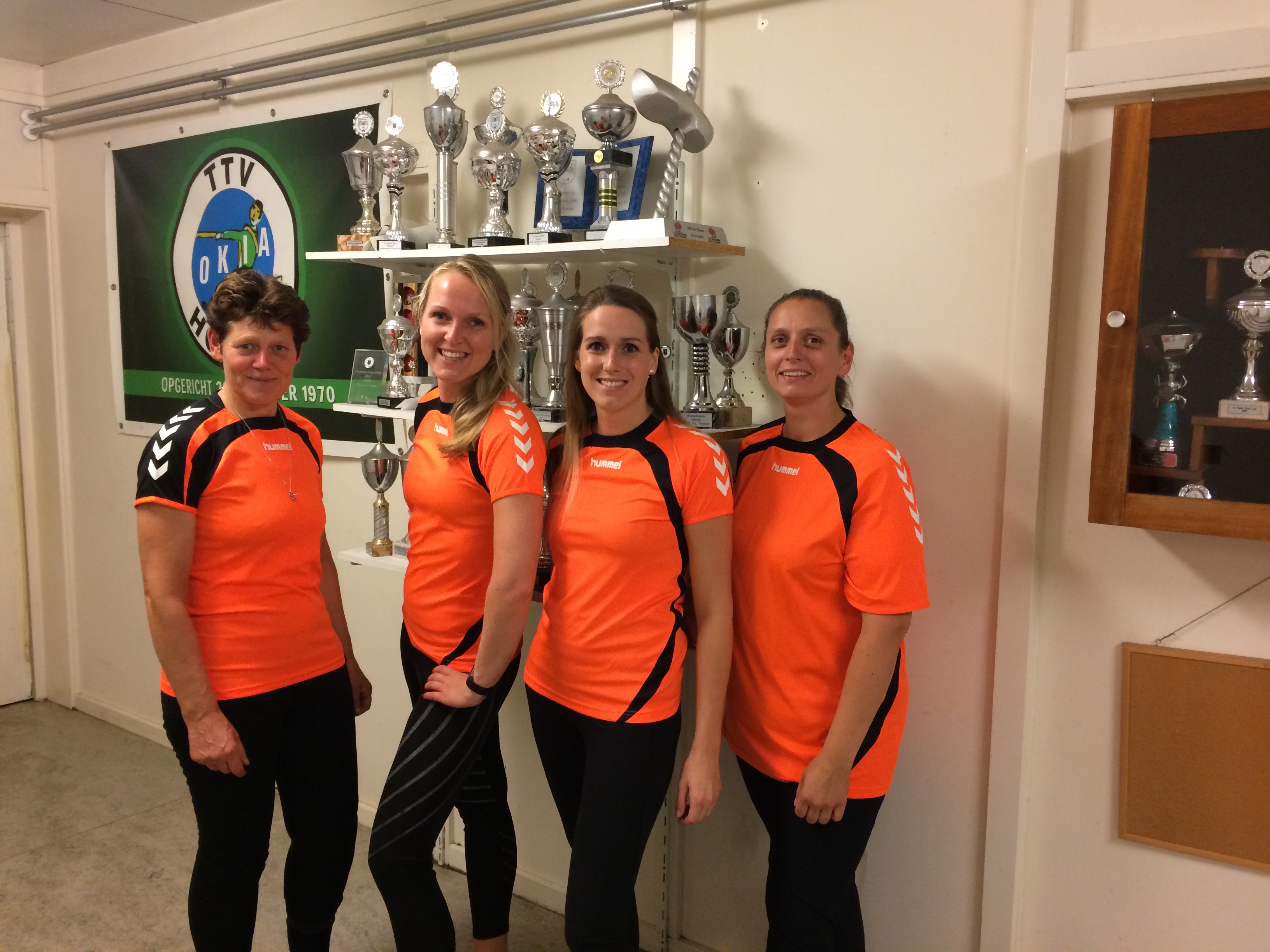V.l.n.r.: Frieda Pronk, Sandra Schouten, Anne Vrolijk en Kim Boogaard. (Foto: aangeleverd)