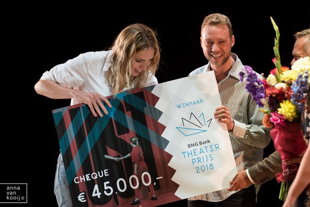 Blije gezichten bij de prijsuitreiking. (Foto: Anna van Kooij)
