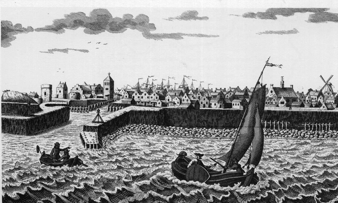 Prent van Medemblik in de achttiende eeuw. (Foto: aangeleverd)