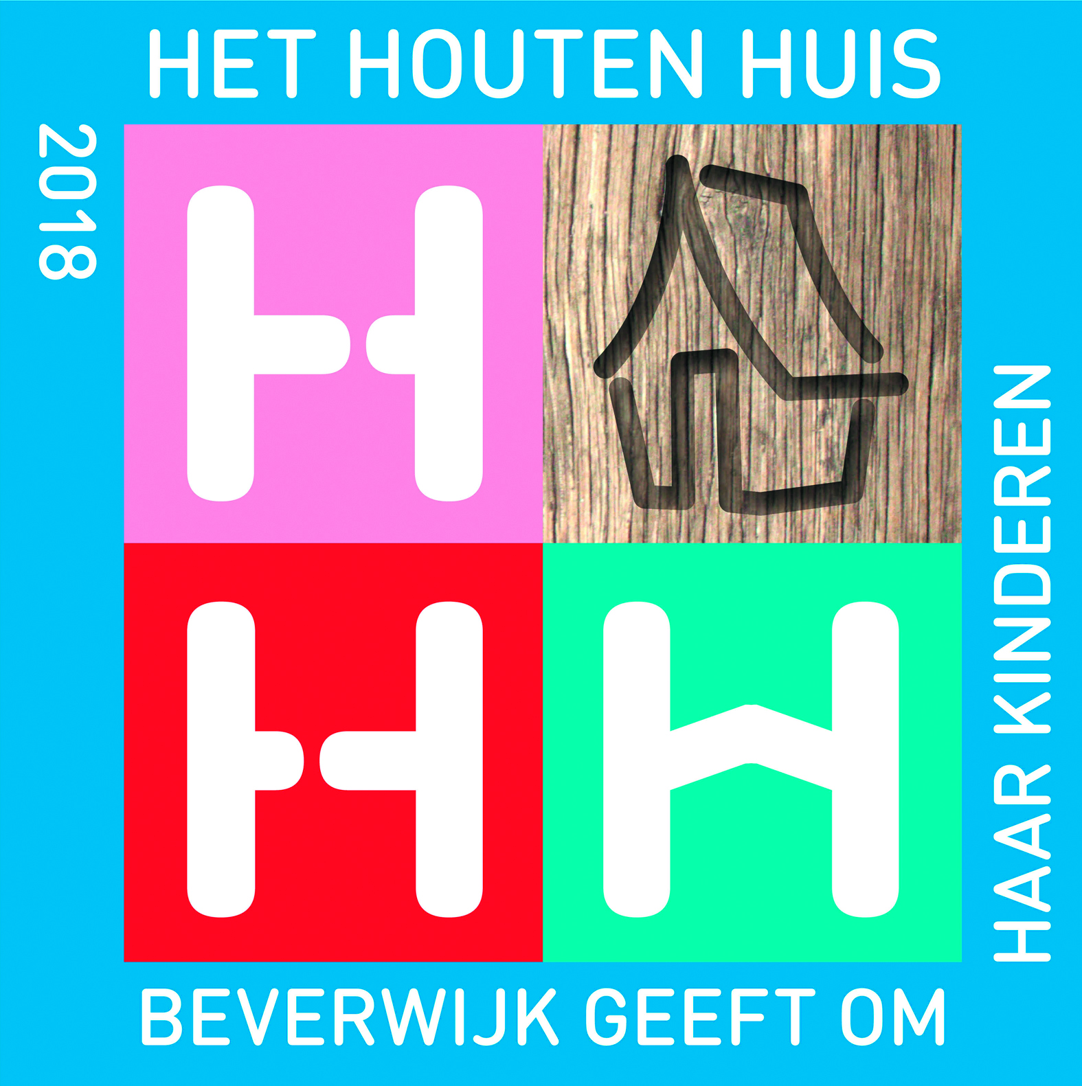 Het logo van de actie 'Het Houten Huis' is een ontwerp van Henk Tijbosch.
