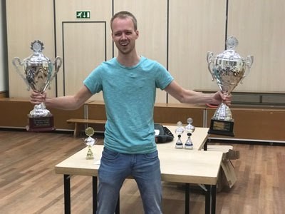 Richard Schelvis werd in het afgelopen seizoen de nieuwe club- en bekerwinnaar. (Foto: Aangeleverd)