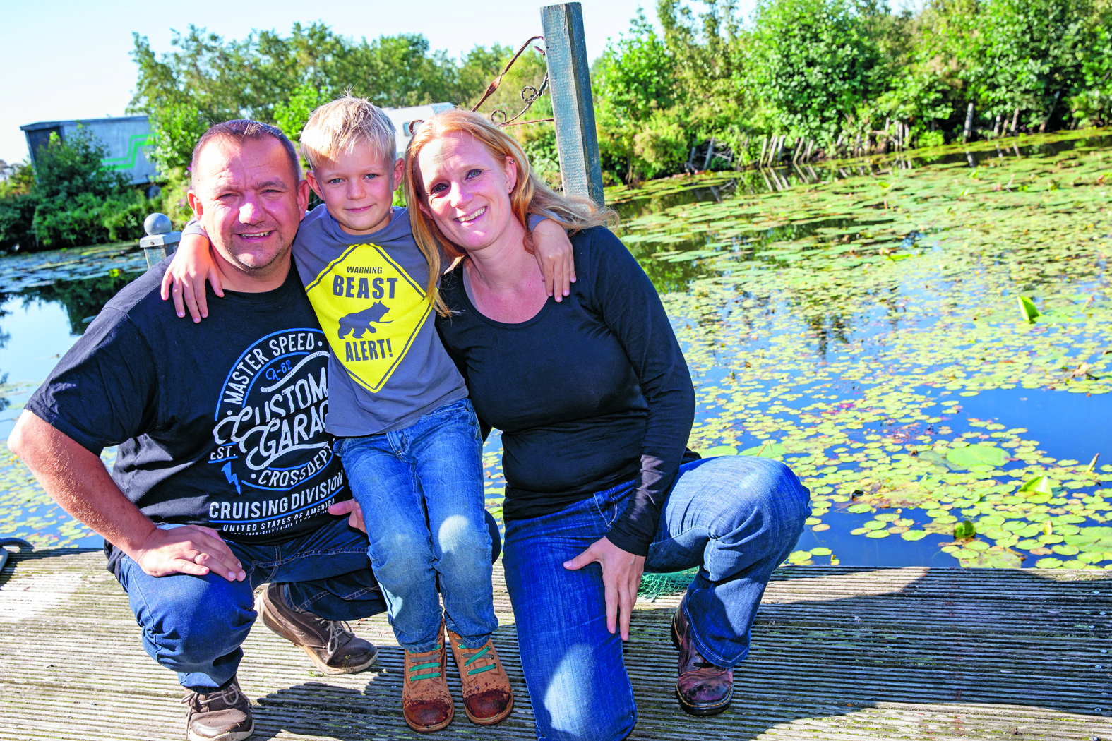 Frank, Sandra en hun zoontje Judah zijn voor een paar maanden in Nederland, maar vertrekken eind oktober weer richting Mozambique. (Foto: Vincent de Vries/RM)