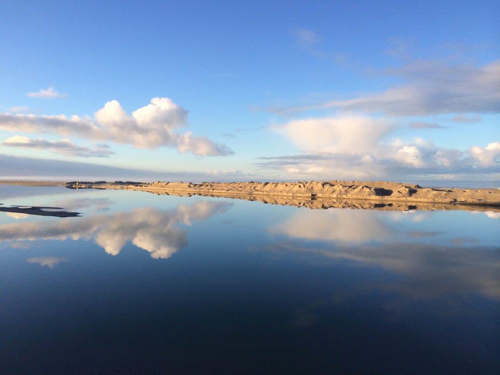 Lagune Camperduin na de zandsuppletie. (Foto: aangeleverd)