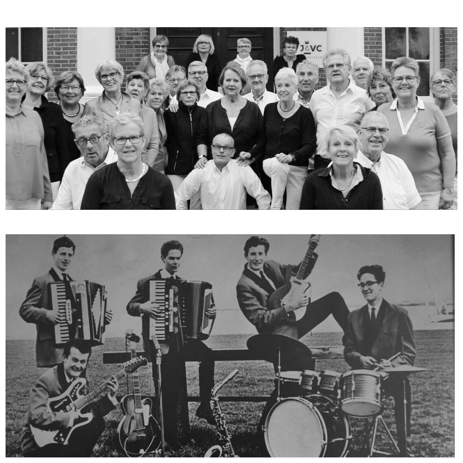 Het koor Dolorosa en de band De Tophitters. (Foto: Aangeleverd)