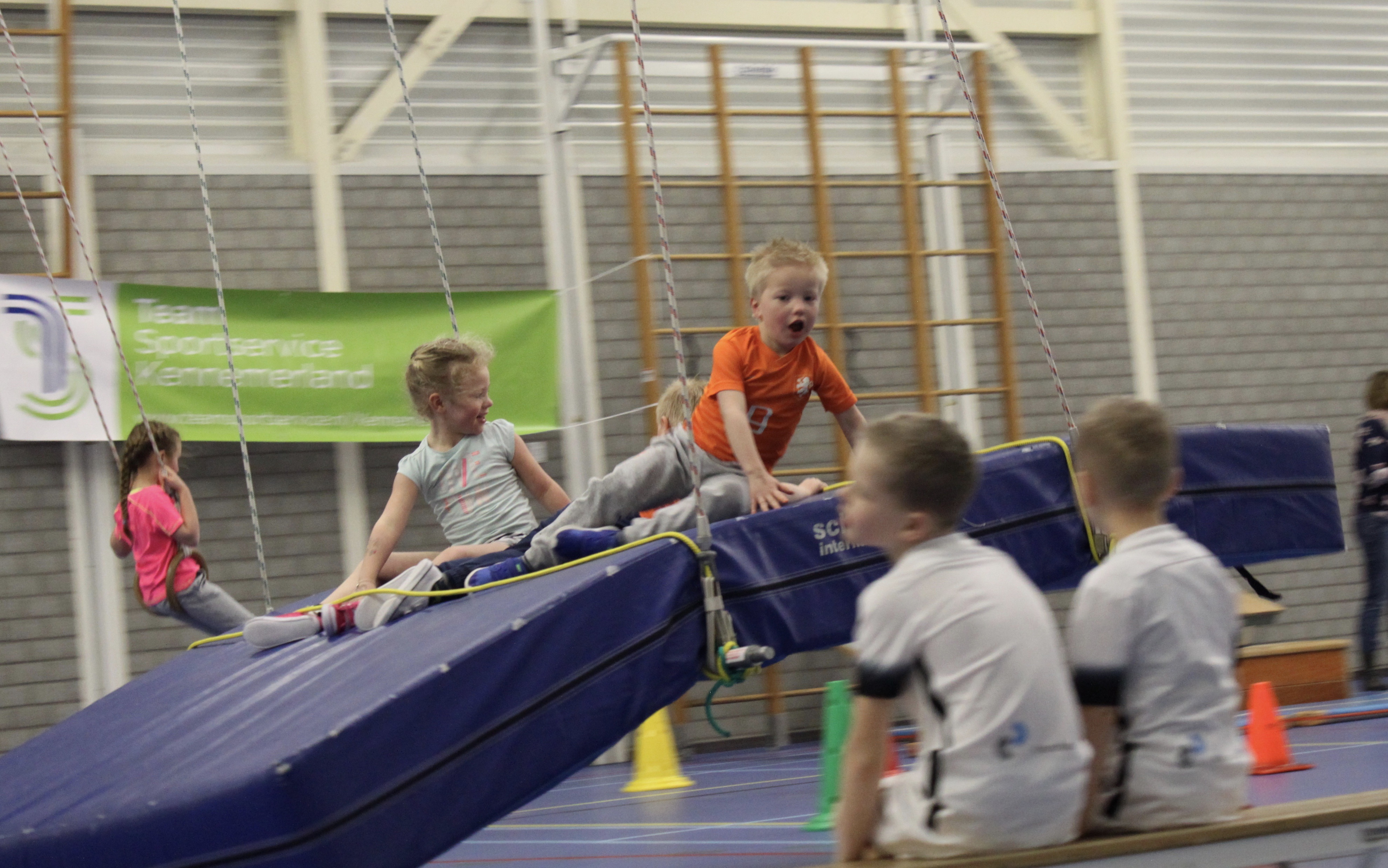 Kinderen tijdens een eerdere editie van het sportieve programma. (Foto: Team Sportservice Kennemerland)