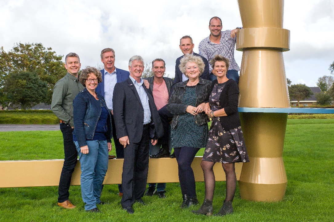 De matchgroep van de Schager Uitdaging; verantwoordelijk voor de organisatie van de beursvloer. (Foto: Jolanda Jacobs)