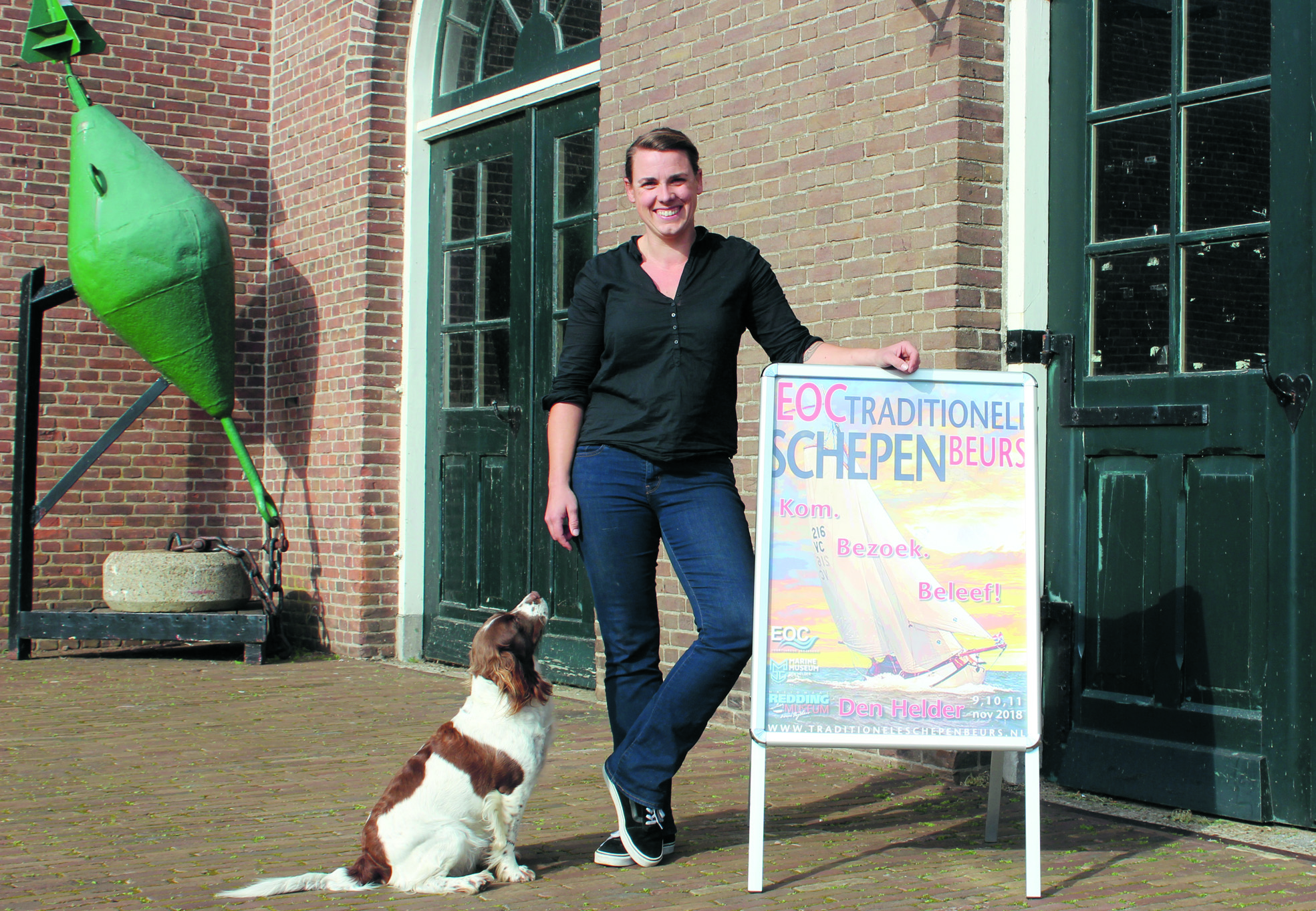 Beursmanager Jet Sluik van de EOC-Traditionele Schepen Beurs. ( Foto: Paul Schaap)