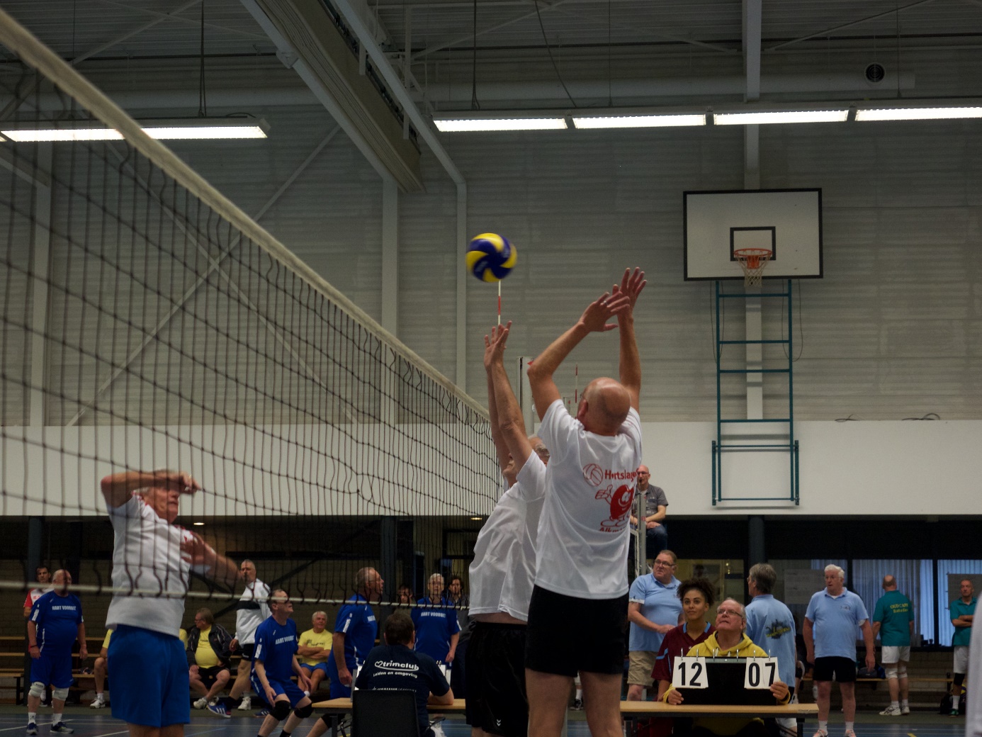 De (ex)hartpatiënten volleyballen. (Foto: aangeleverd)