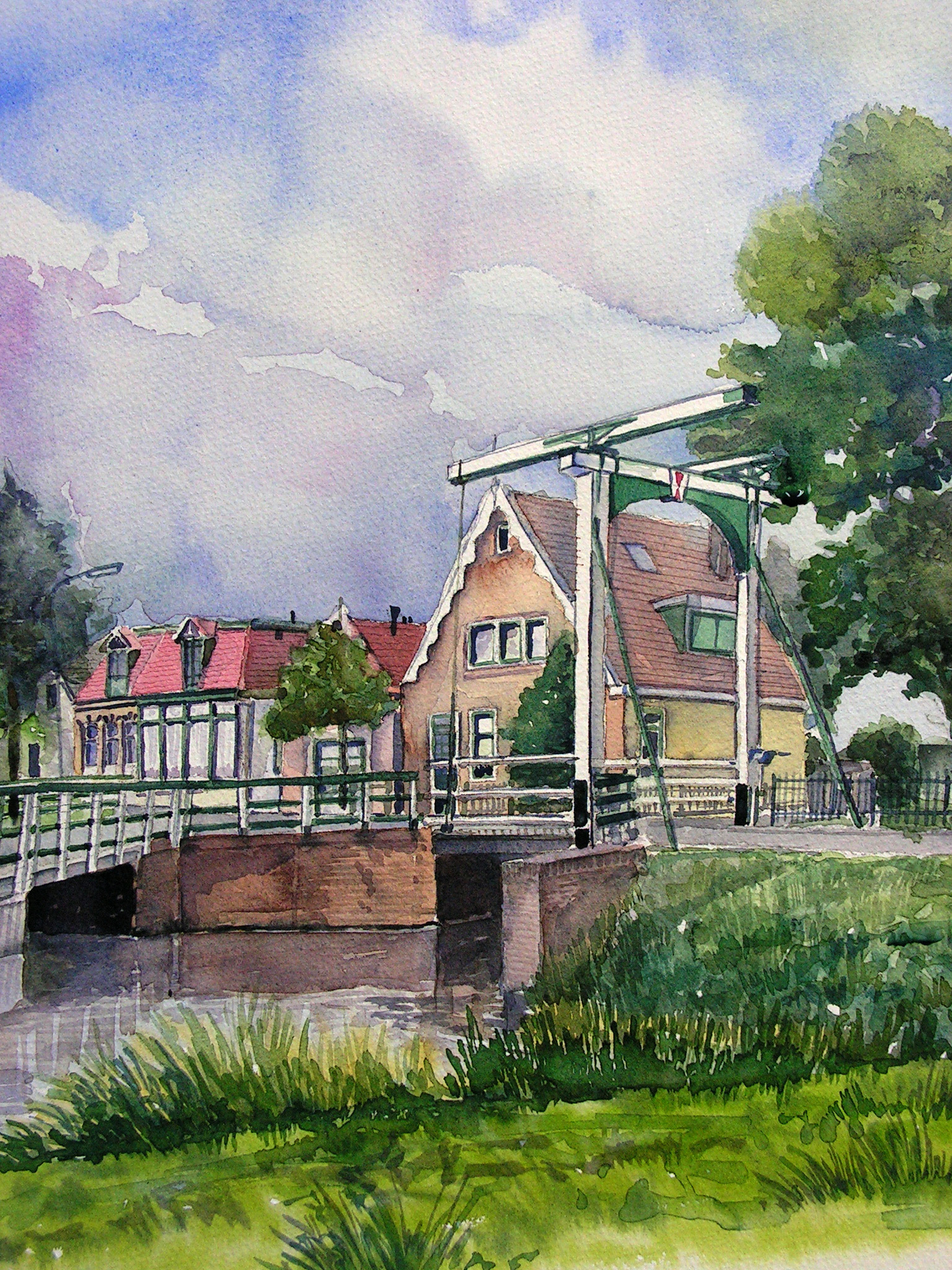 Sluisje bij Oostknollendam door Joke Koelemeijer. (Foto: Joke Koelemeijer)