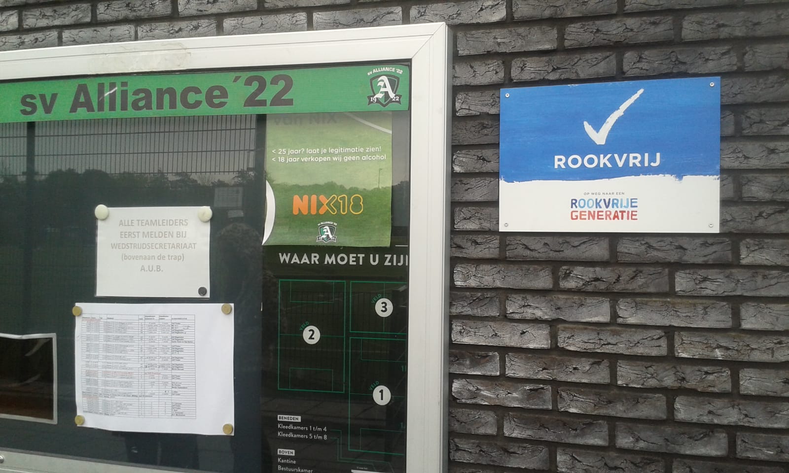 Alliance is de eerste Haarlemse sportvereniging waar niet meer gerookt mag worden. (Foto: PR)