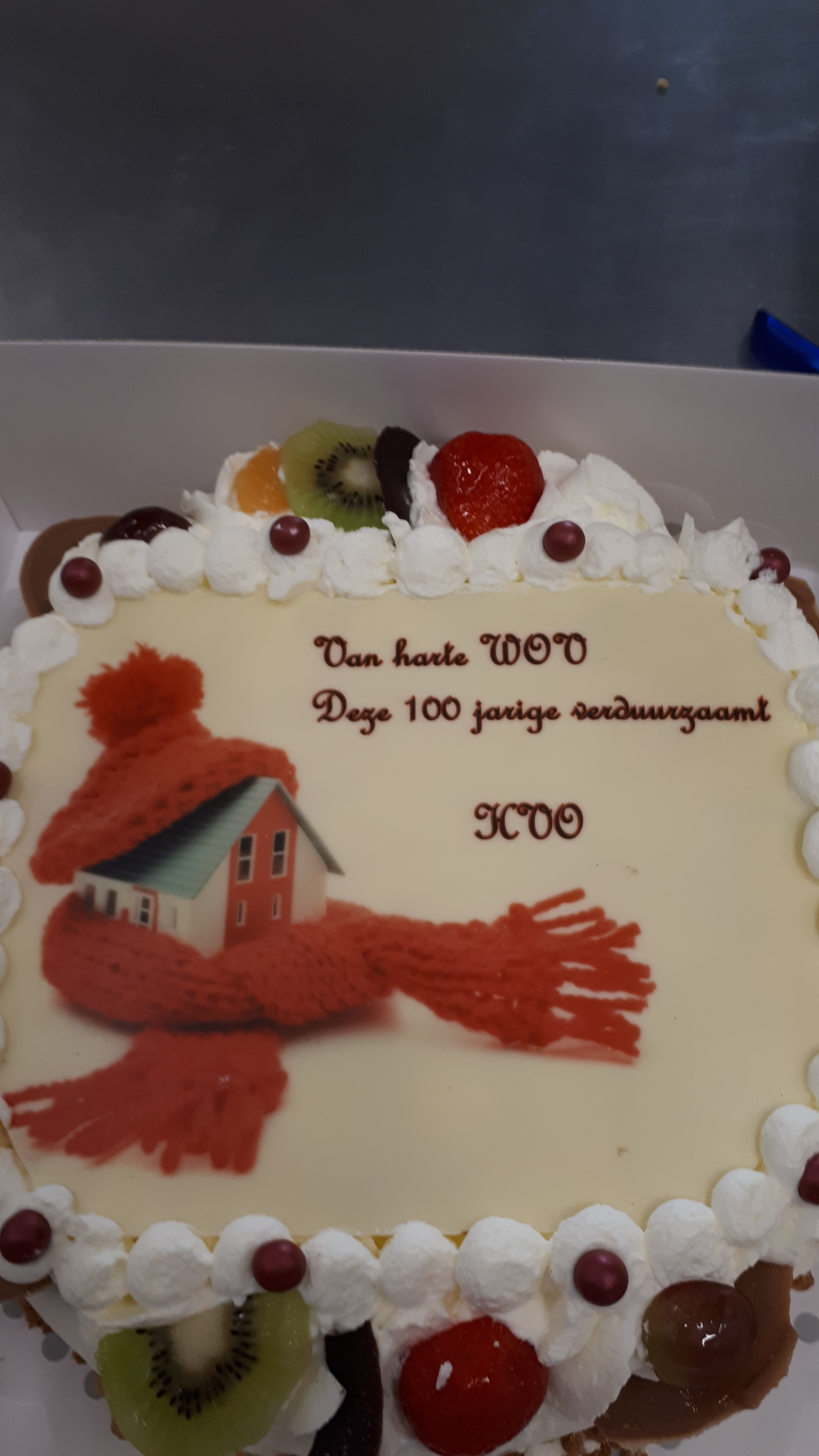 Taart van de HVO voor de WOV. (Foto: HVO)