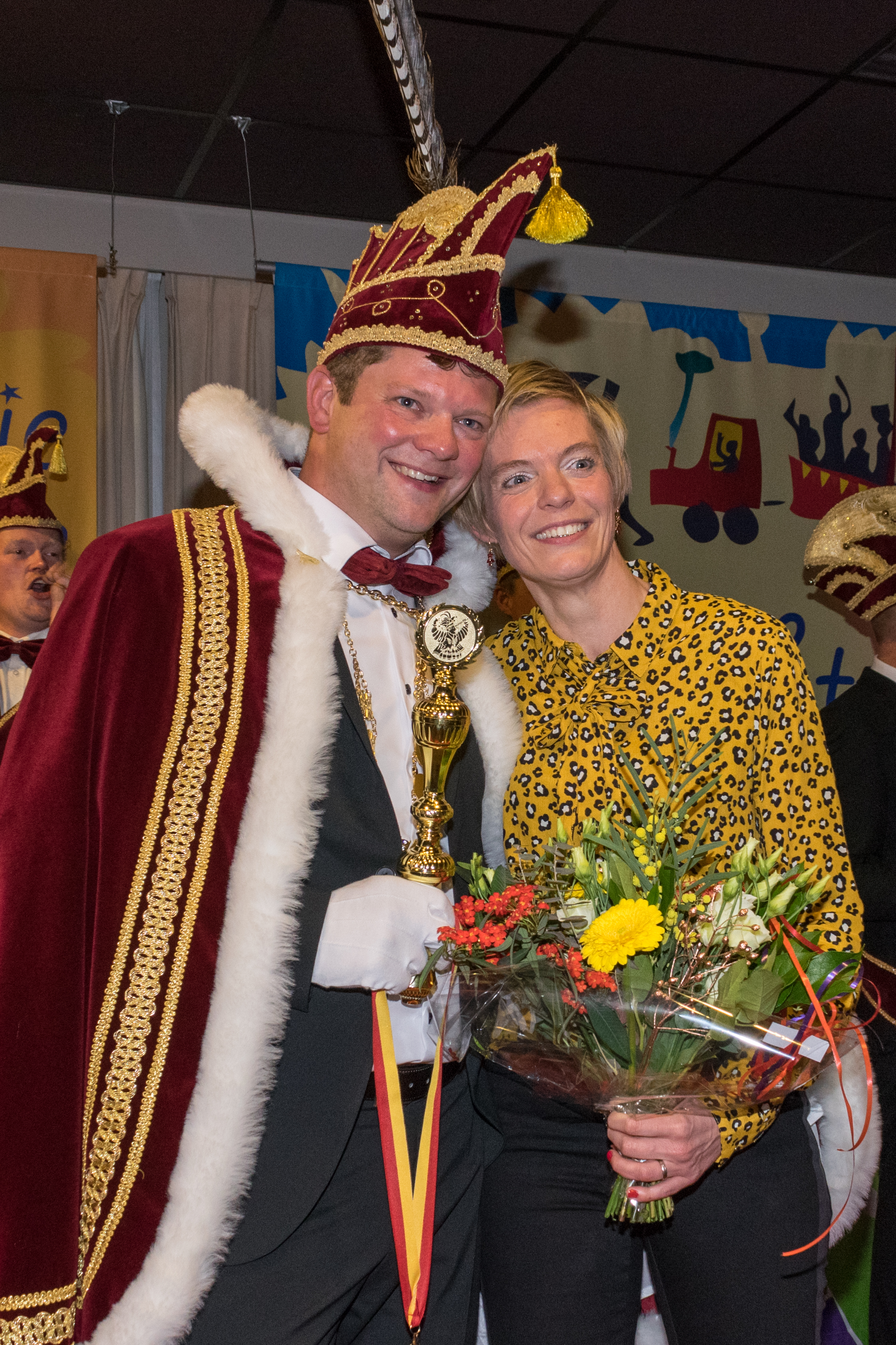 Ruud Bijl (prins Vicinus) en zijn Yvette. (Foto: aangeleverd)