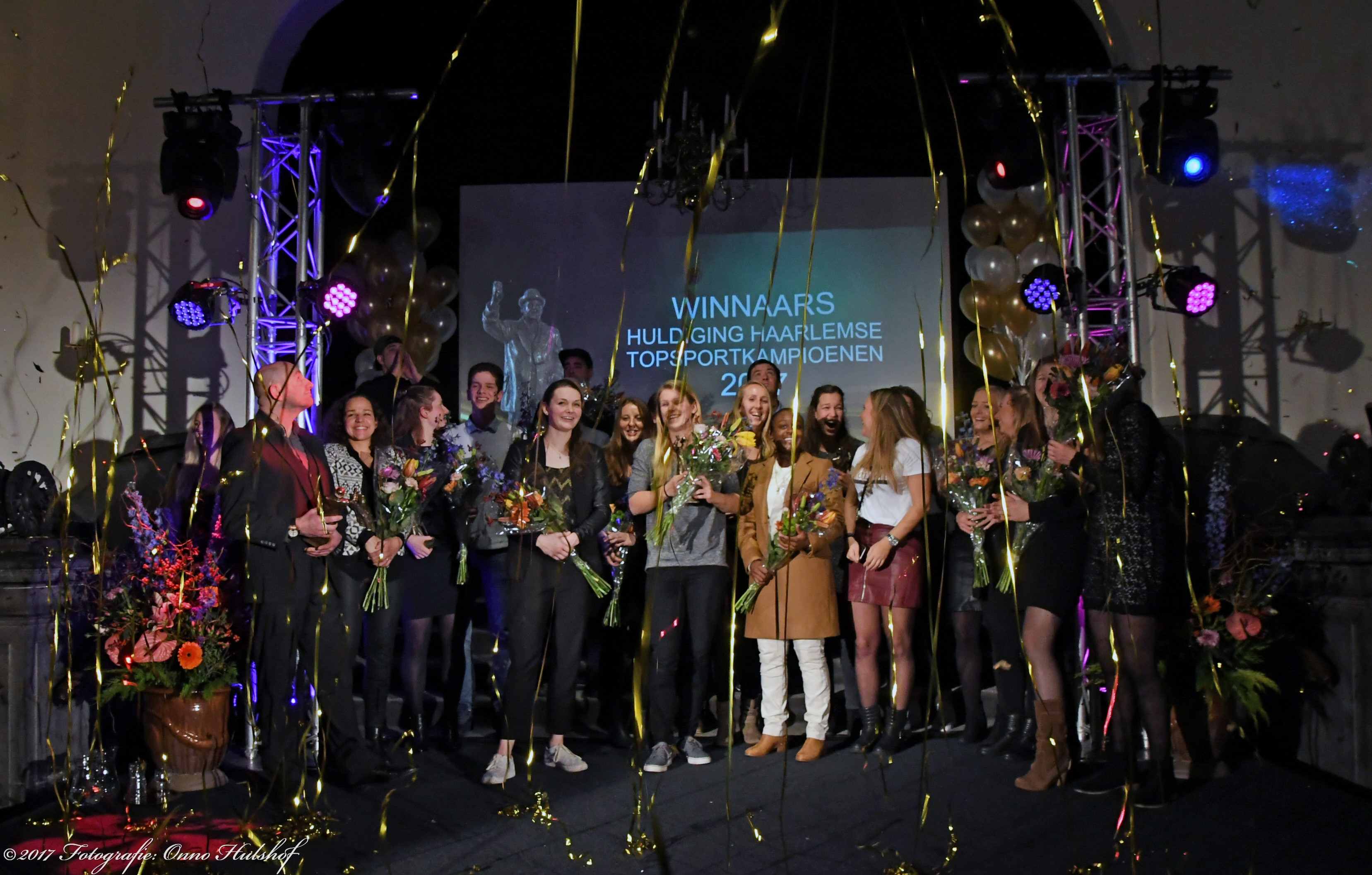 De huldiging van 2017. (Foto: Onno Hulshof)