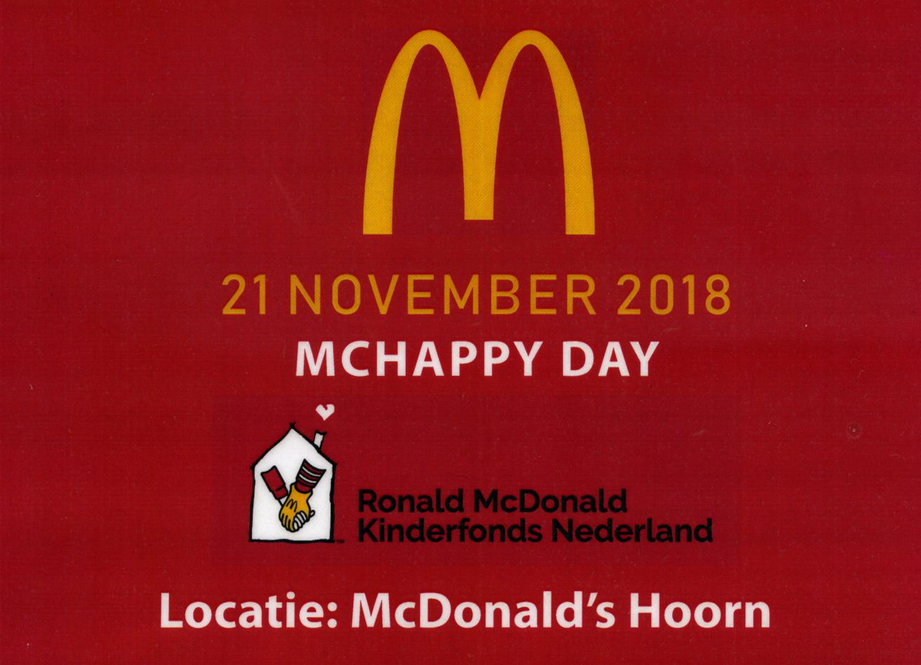 McHappy Day bij McDonald's Hoorn