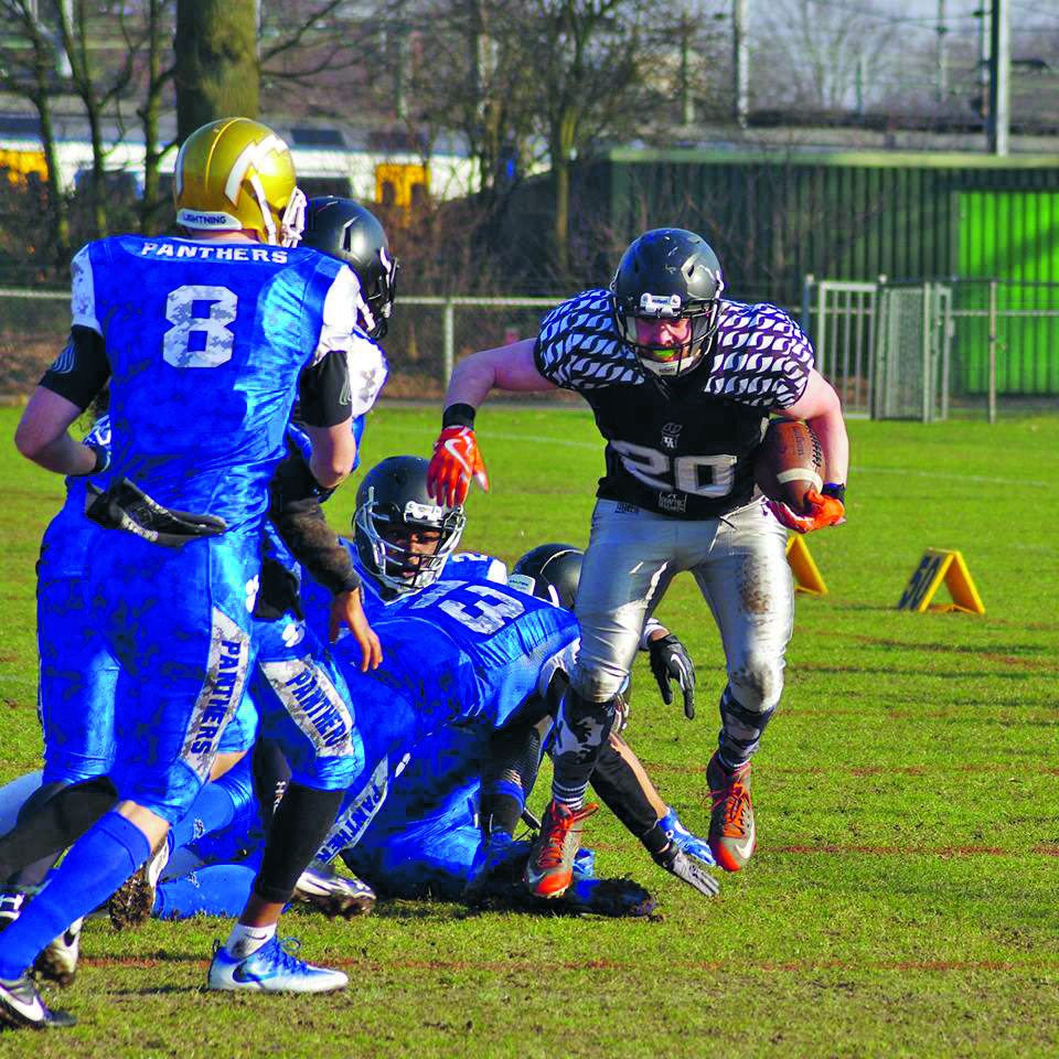 Full Contact American Football is een van de vormen die bij de club wordt gespeeld. (Foto: aangeleverd)