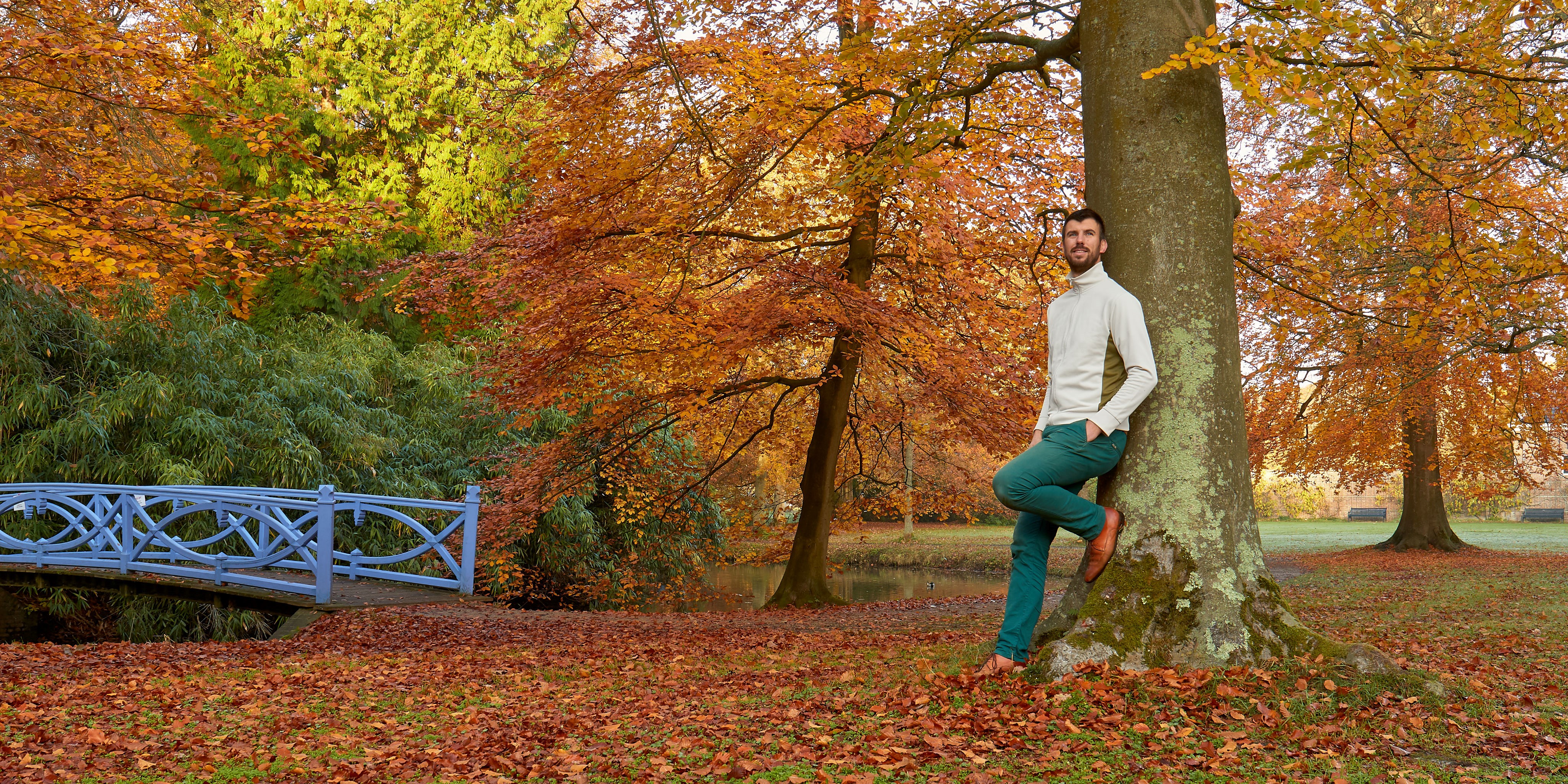 Selfies maken kan hij ook. Deze foto is genomen in Elswout (Foto: Harro Hansz)