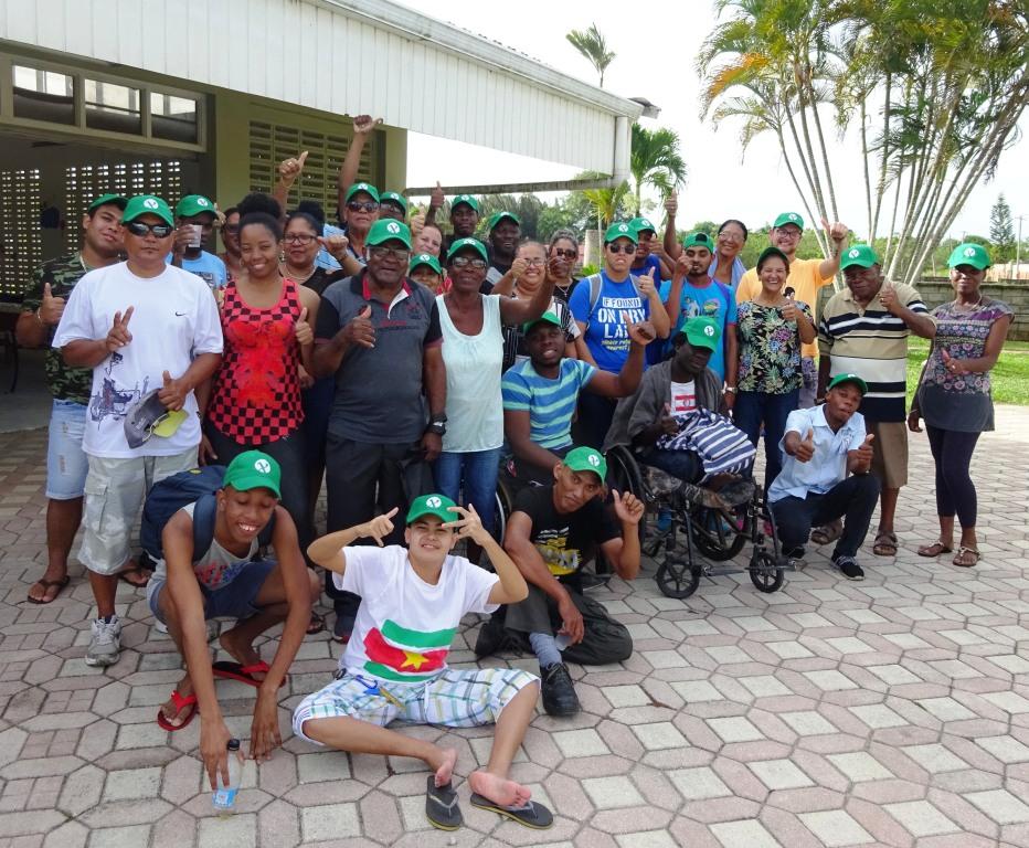 De sociale werkplaats in Paramaribo vierde deze maand een feestje vanwege het vijftienjarig bestaan van Unu Pikin. (Foto: aangeleverd)