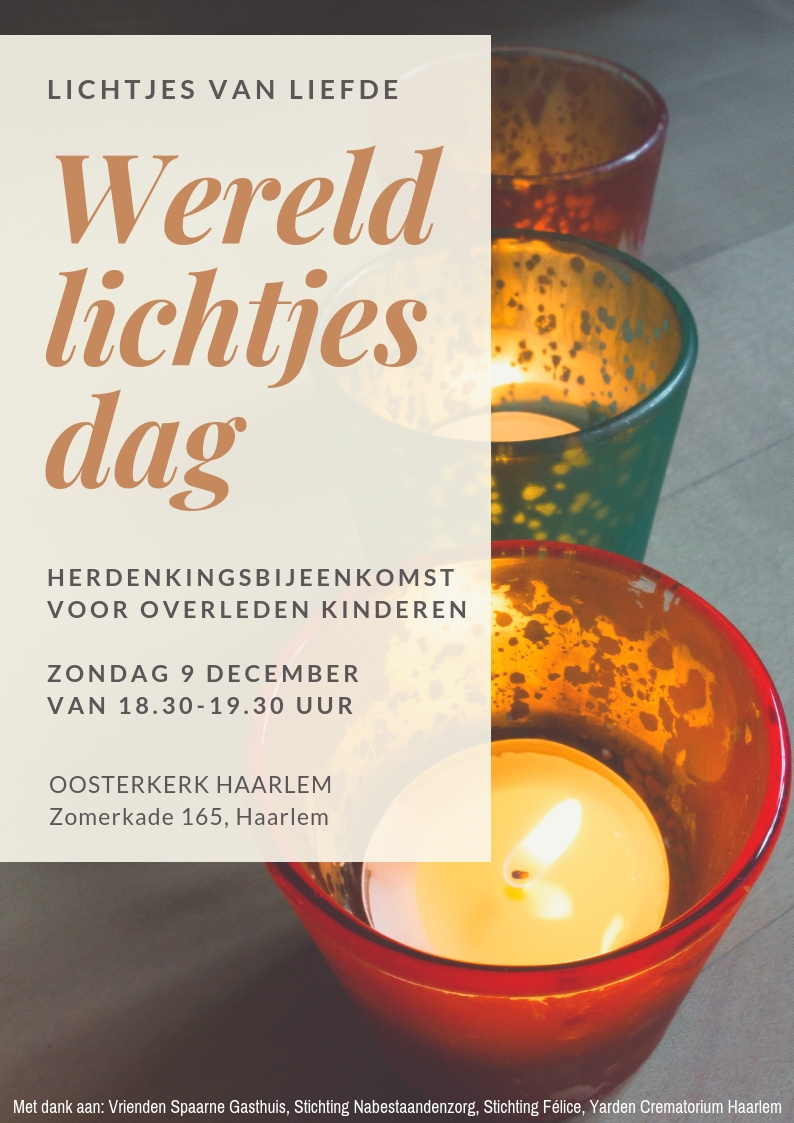 De flyer van Wereldlichtjesdag. (foto aangeleverd)