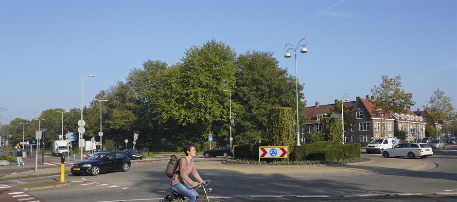 Rotonde bij de Meeuwenlaan. (Foto: gemeente Amsterdam)