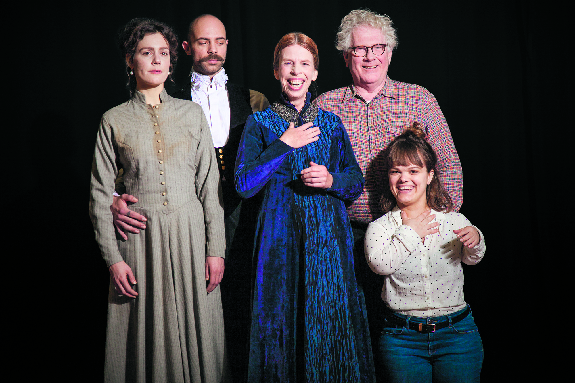 De hoofdrolspelers in Strindberg en Dal. (Foto: Casper Koster)