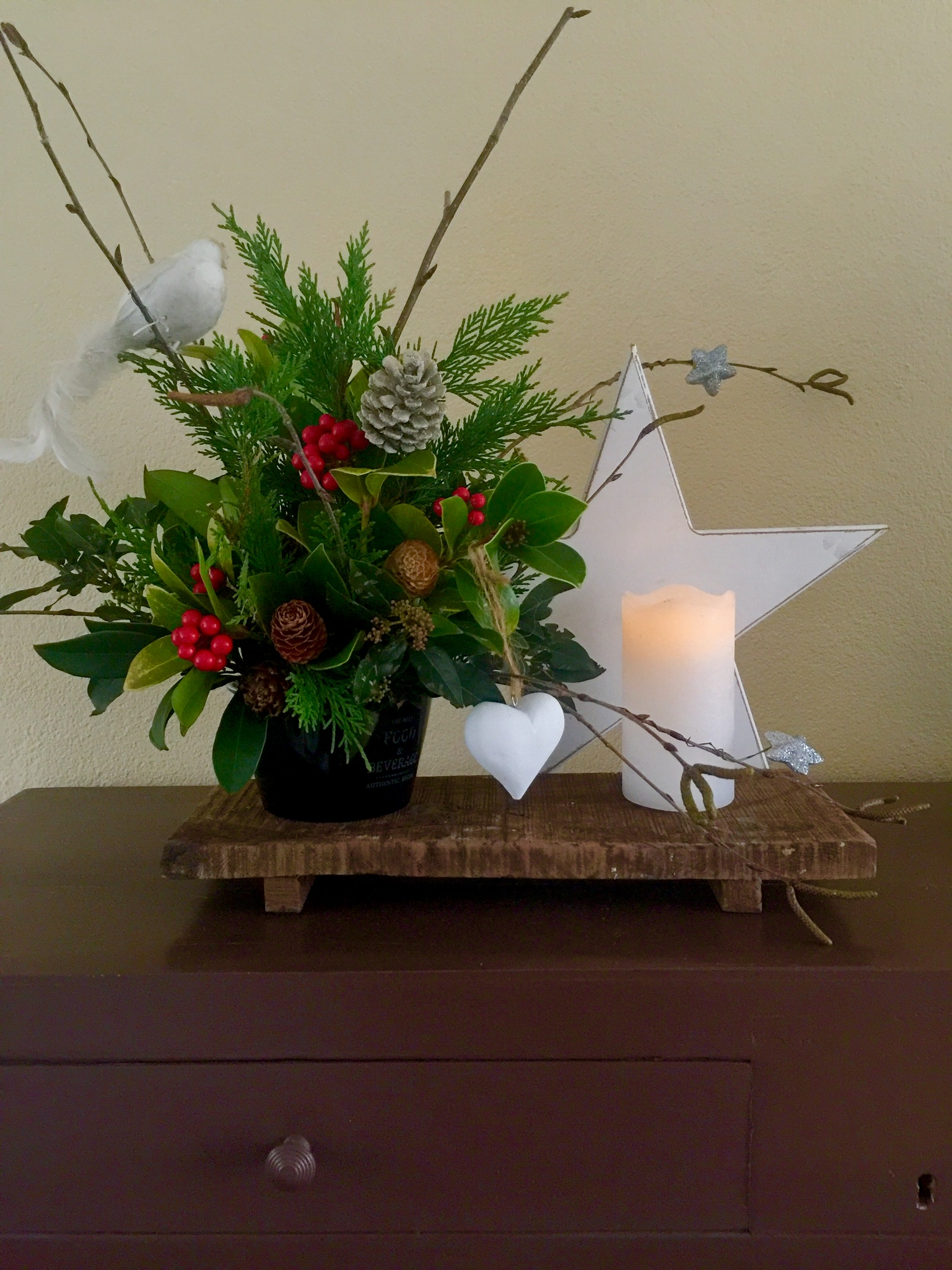 Kerstplank. (Foto: aangeleverd)
