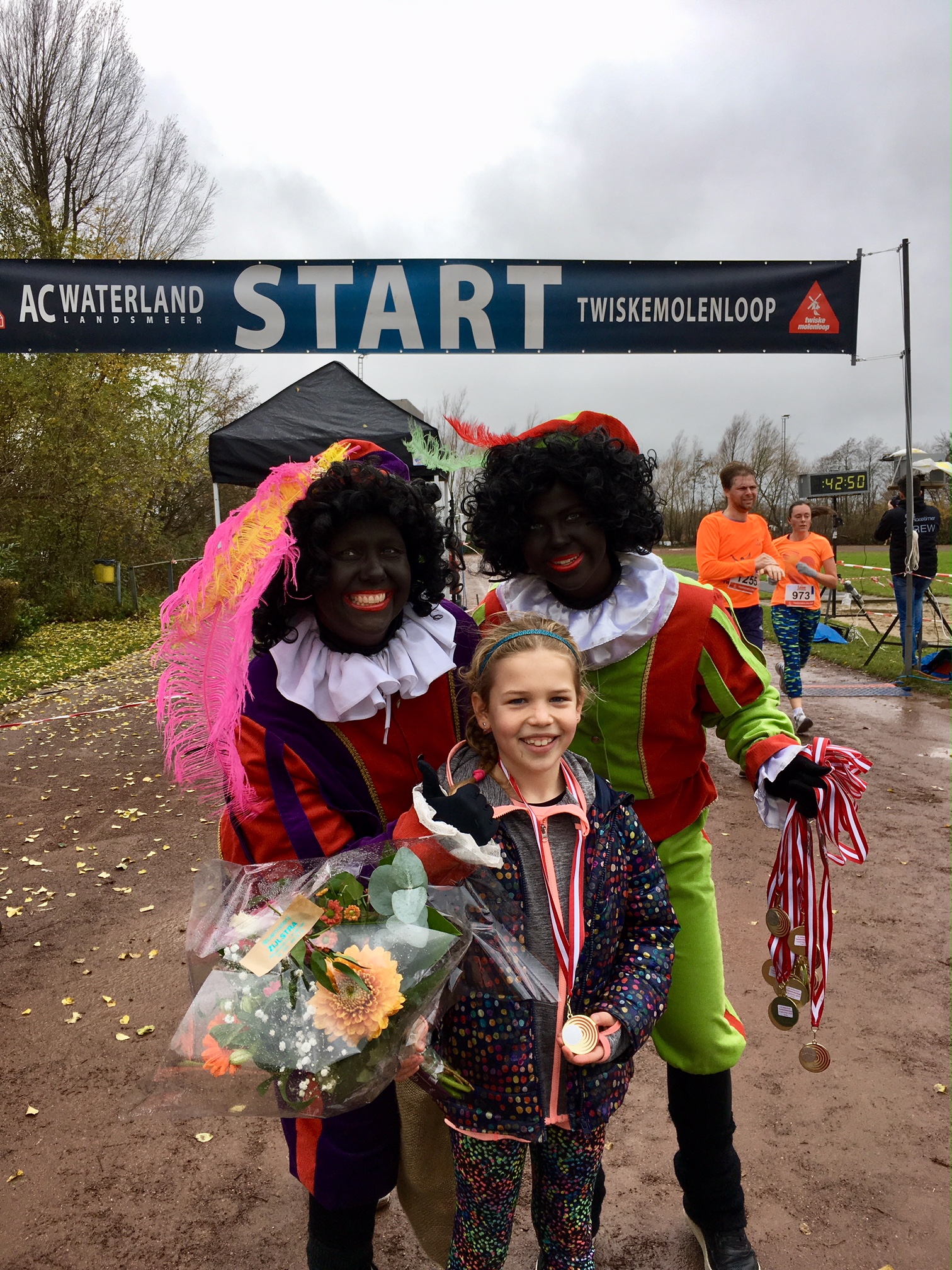 Maroh van der Hout, snelste meisje op de 1,5 kilometer. (Foto: aangeleverd)