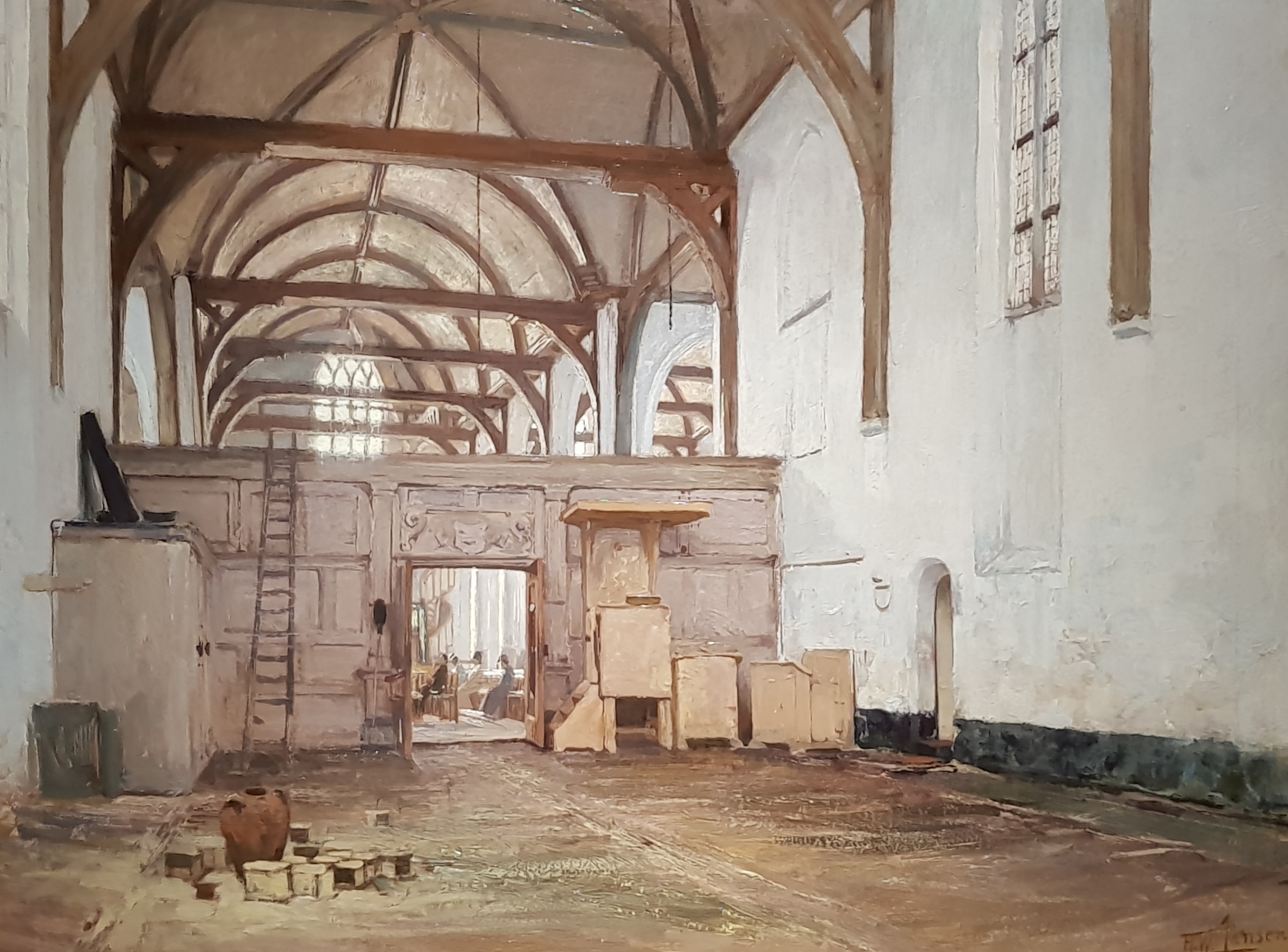 'Interieur van de Noorderkerk te Hoorn' door Hendrik Willebrord Jansen. (Foto: Westfries Museum)