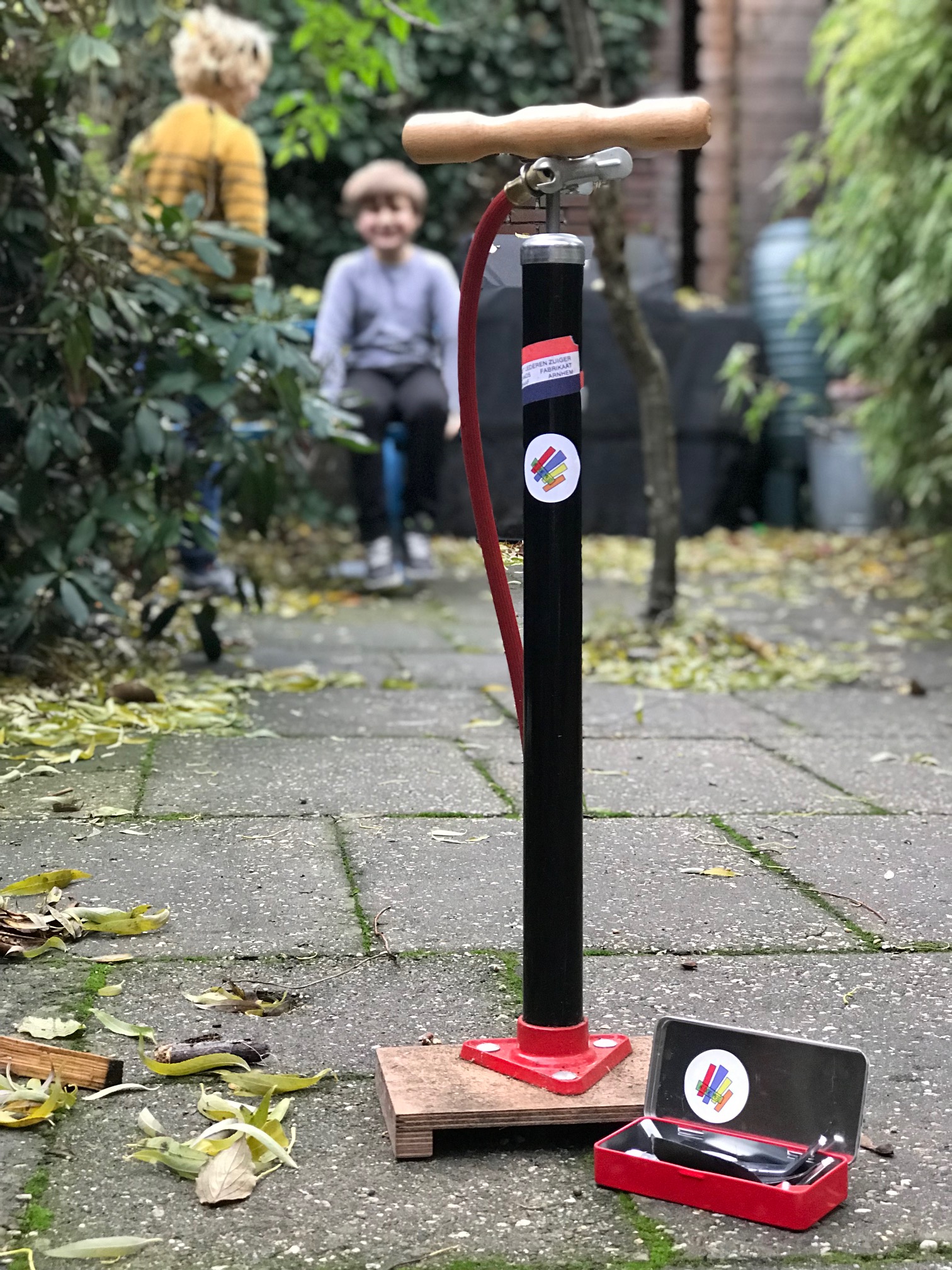 Lab.z begint de deeleconomie met de fietspomp. (Foto: Lab.z)