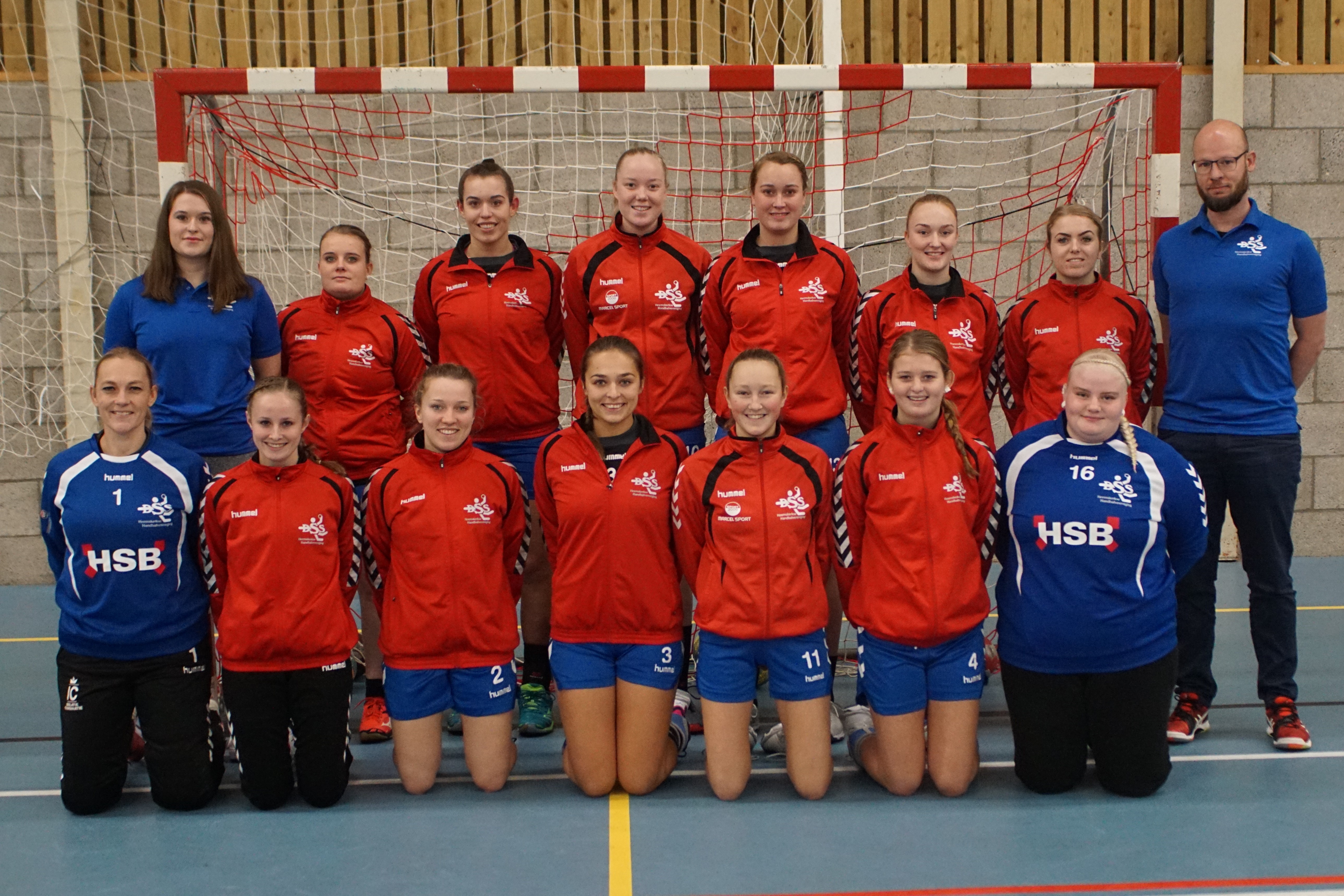 De dames en begeleiding van DSS willen graag van deze gelegenheid gebruik maken om alle sponsors en vrijwilligers te bedanken en fijne feestdagen én een goede jaarwisseling toe te wensen. Ze hopen op een sportief mooi 2019! (foto: aangeleverd)