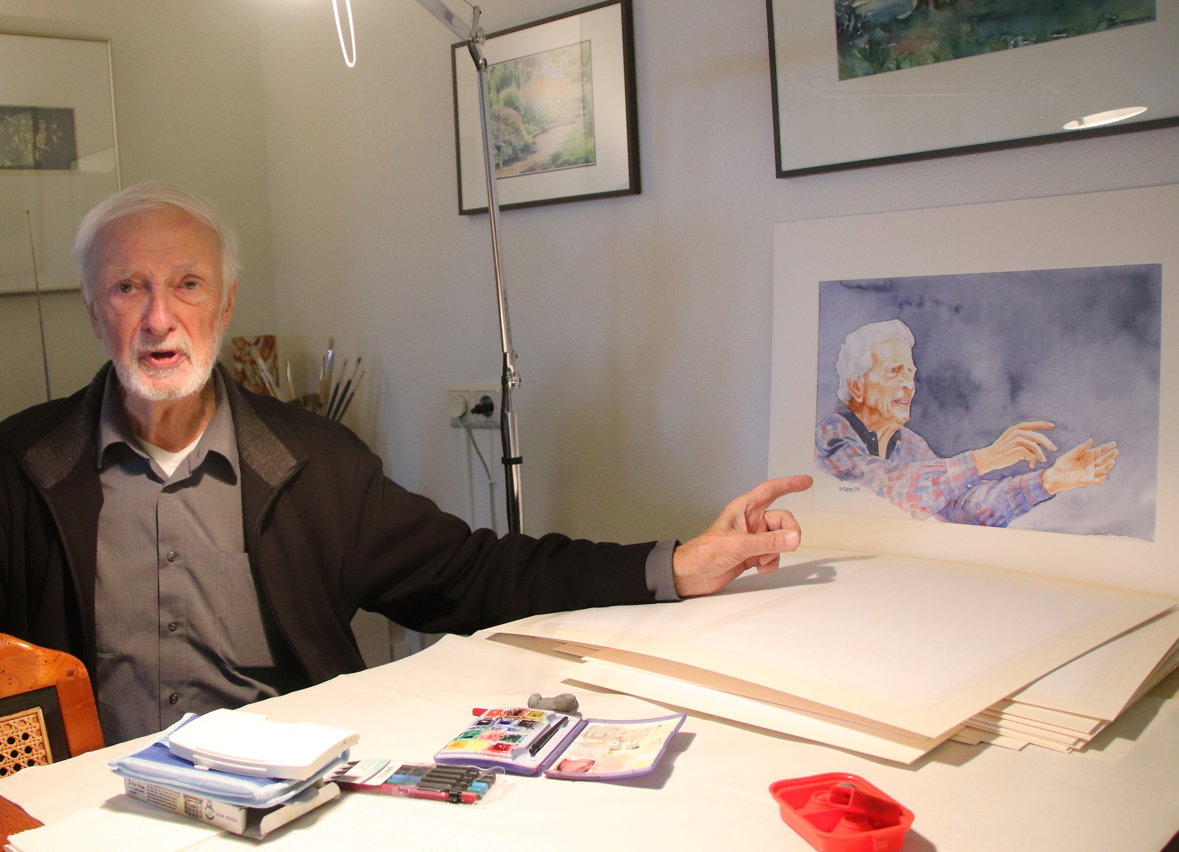 Jan Larsen creëert dagelijks zijn eigen geluksmomentjes (Foto: Willem Brand)