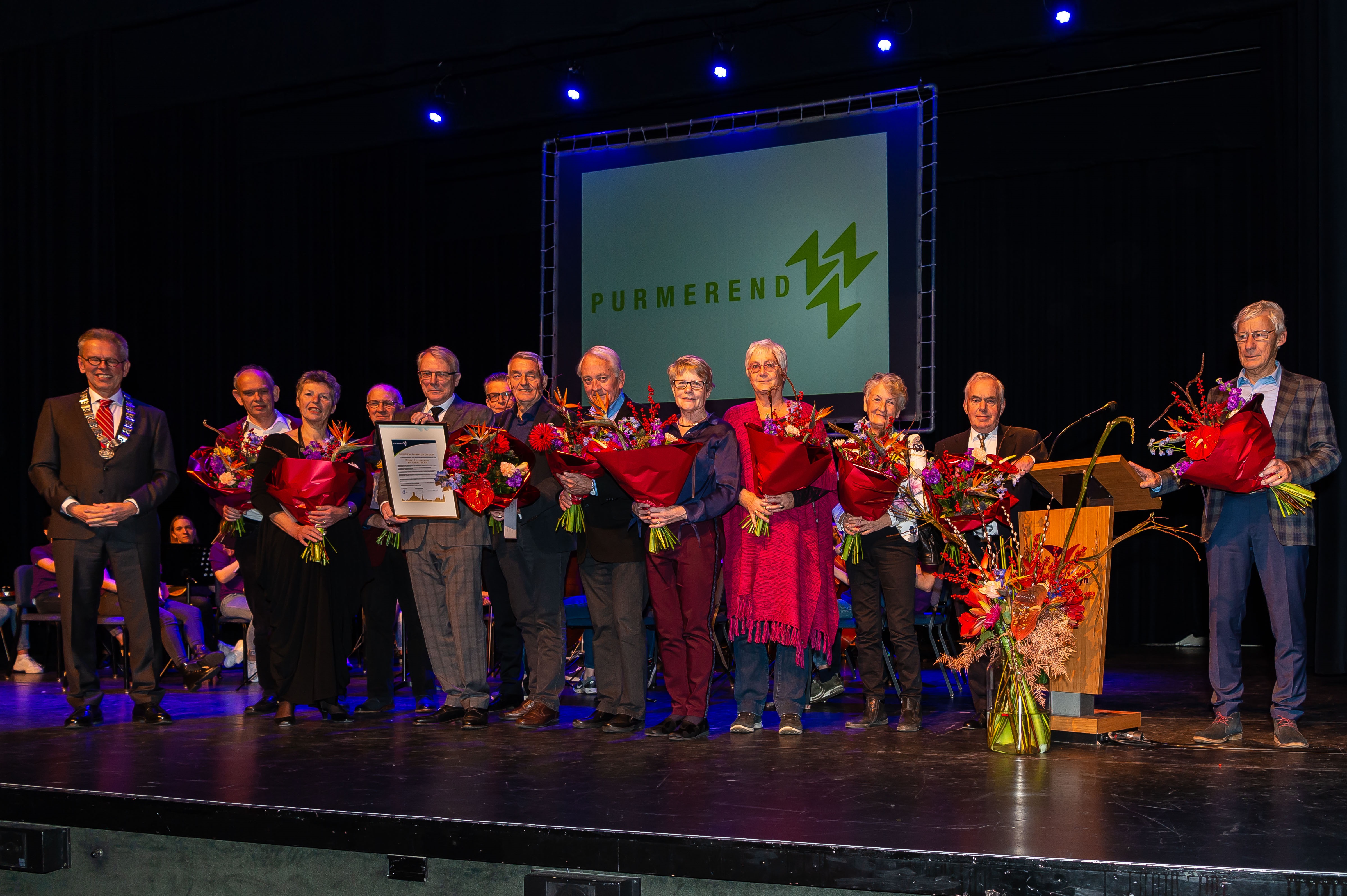 De Gouden Waarderingsspeld is dit jaar voor Gilde Purmerend. (Foto: Han Giskes)