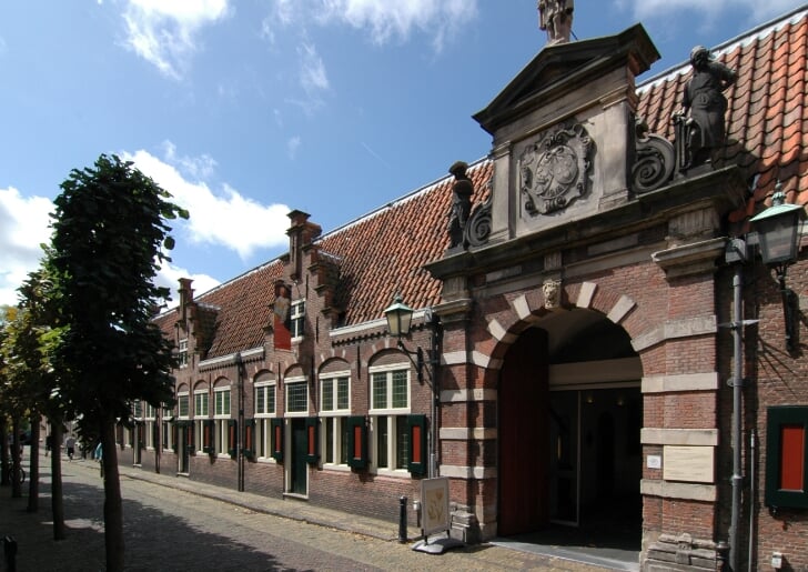 Een ingang van het Frans Hals Museum.