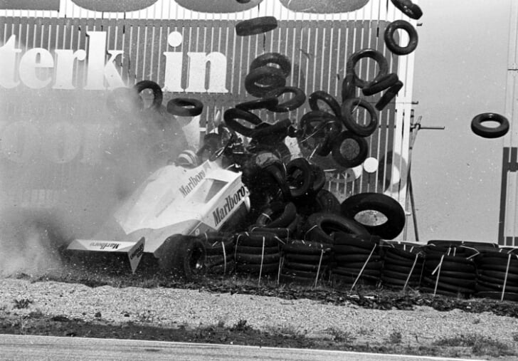 crash formule 1 tarzanbocht zandvoort grand prix