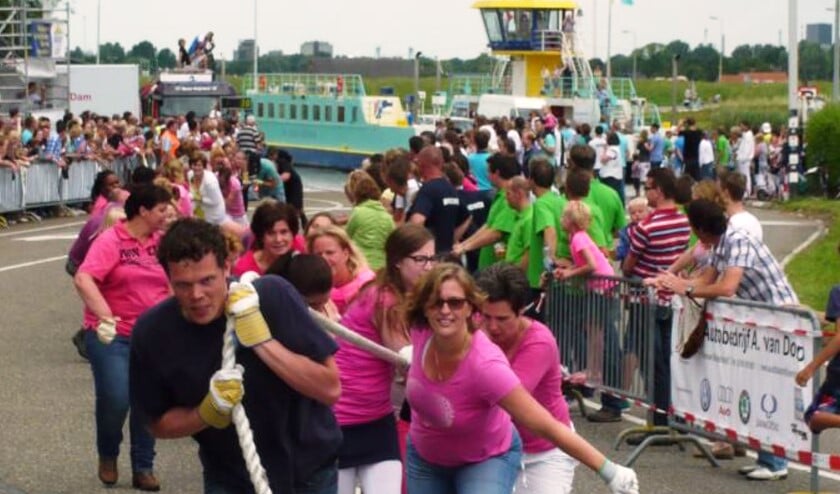 Krachtpatsen tijdens Trek de Pont