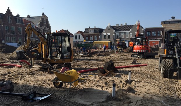 De herinrichting is inmiddels al een stuk verder.