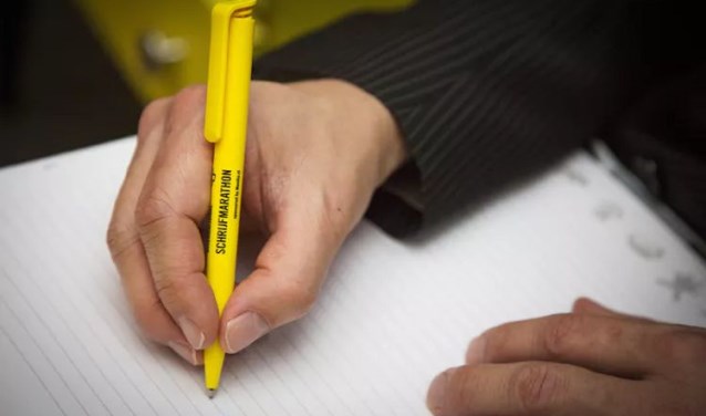Tijdens de Schrijfmarathon van vorig jaar werd in Nederland een recordaantal van 166.000 brieven geschreven
