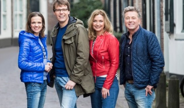 Presentatoren Bert, Hella, Mirjam en Henk gaan op pad in Monster.