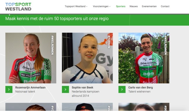 Een screenshot van de vernieuwde website.