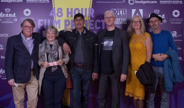 V.l.n.r. Willem Kremer, Josje Kremer, Willem Sybesma, Ronald van Amstel, Anne-Marie Vermaat en Jan Wolfert