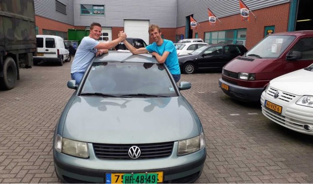 Ben van den Berg (39) en René Solleveld (32) vlak voor hun vertrek. Foto: (PR)