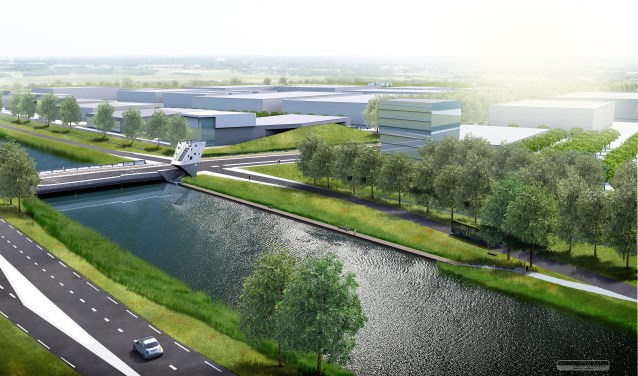 De brug is belangrijk voor de ontsluiting van het bedrijventerrein