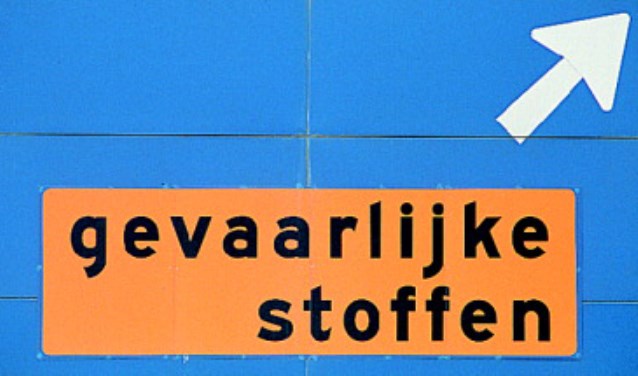 Gevaarlijke stoffen worden omgeleid.