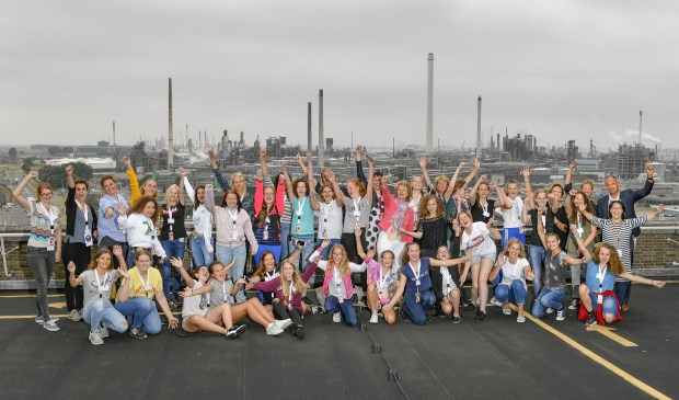 Samen met de president directeur op de foto.