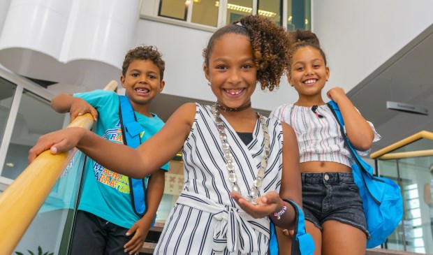 Kinderburgemeester Alaysha (m) en haar familie hadden een hele leuke middag.