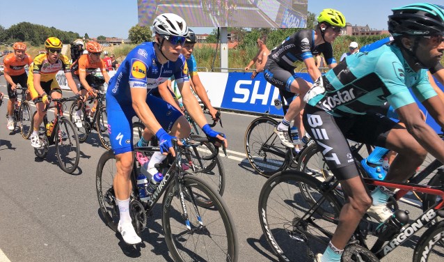 Fabio Jakobsen, hier in actie tijdens het NK, zal zaterdag in Zuidland te zien zijn in de ploegentijdrit voor regioteams.