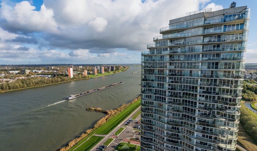 Het toekomstige uitzicht vanaf toren II.