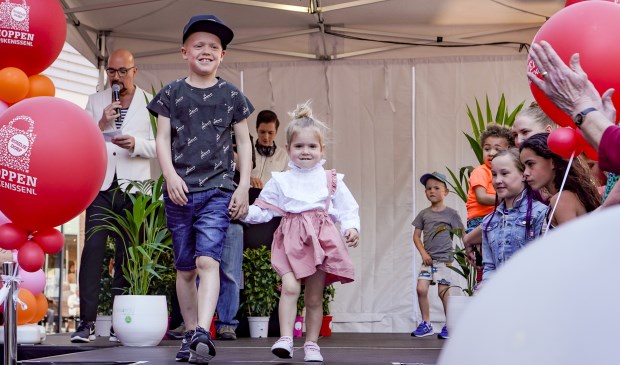 Ook kids liepen op de catwalk in het Winkelhart